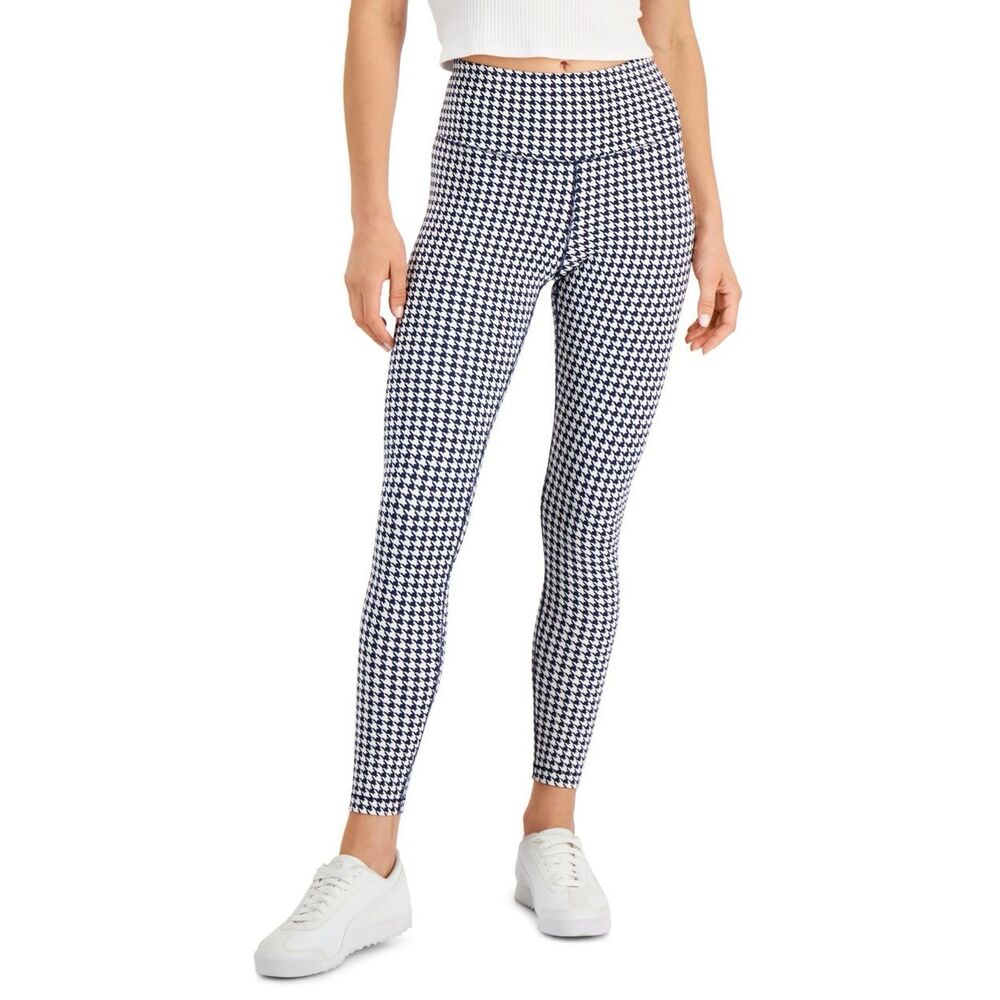 INC Houndstooth Compression Leggings, Created for Macy's - Houndstooth Size S